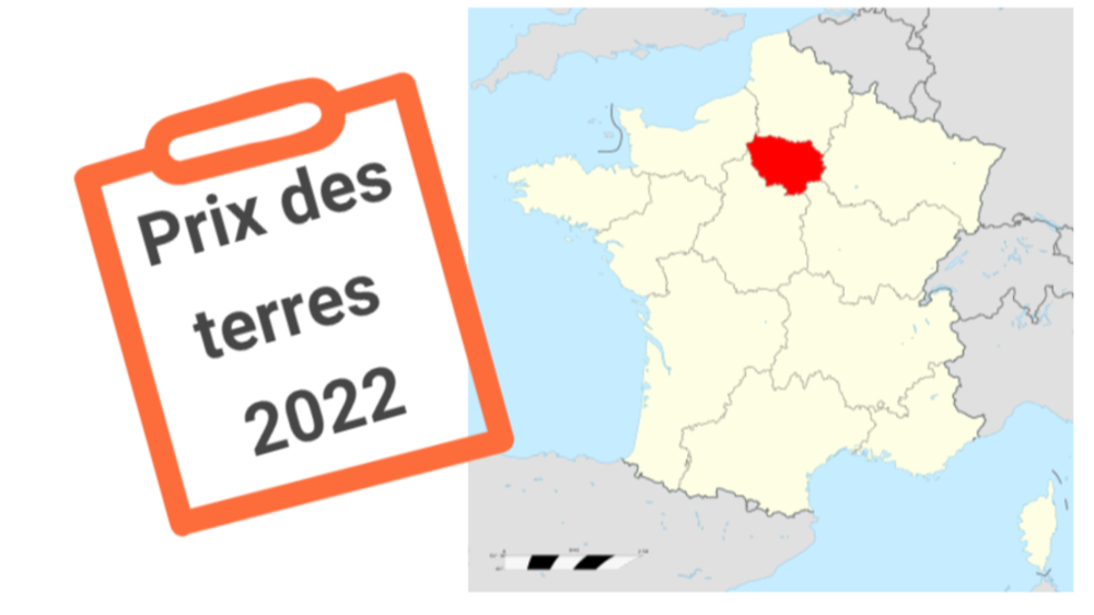 Le marché du foncier rural de l'Ile-de-France enregistre une baisse du prix des terres libres de 15,1 % 
à 7 690 €ha et renoue avec des prix moyens habituels pour cette région.